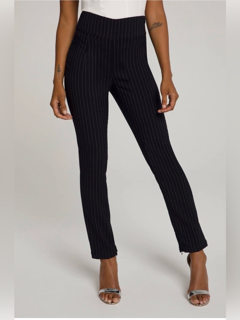 Good American Pinstripe Exec Pants